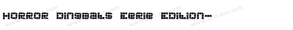Horror Dingbats Eerie Edition字体转换